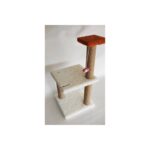 AyrStore Iki Katlı Yavru Beyaz Kedi Tırmalama Tahtası - Görsel 4