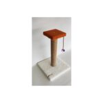 AyrStore Tek Katlı Stepli Beyaz Kedi Tırmalama Tahtası