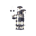AyrStore Kedi Ağacı, Büyük Oyun Kulesi, Yükseklik 206 Cm, 13 Çizik Tahtası, 1 Çizik Tahtası, 2