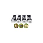 AyrStore Köpek Ayakkabıları, 4 Adet Nefes Alabilir Köpek Botları, Kaymaz Tuval Spor Ayakkabıları