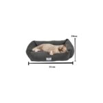 AyrStore Canpati Kedi Yatağı, Küçük Irk Köpek Yatağı 55 cm x 40 cm Antrasit Renk - Görsel 2