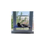 AyrStore Makrome Vantuzlu Sade Cam Kedi Yatağı, Pamuklu Matlı