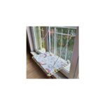 AyrStore Makrome Vantuzlu Sade Cam Kedi Yatağı, Pamuklu Matlı - Görsel 3