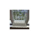 AyrStore Makrome Vantuzlu Sade Cam Kedi Yatağı, Pamuklu Matlı - Görsel 4