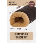 Pawdaz Mağara (45X40CM) - Modern Kedi/köpek Mağara Yatak, Saklanma Alanı, Sakinleştirici, Konforlu - Görsel 2