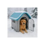 Evaglow Kedi Köpek Kulübesi Dayanıklı Plastik Kedi Köpek Evi - Görsel 2