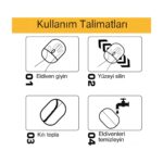 Bk Home Store Kedi Köpek Tüy Toplayıcı Yıkanabilir Statik Eldiven Koltuk Halı Elbise Tüy Temizleme Aparatı 24X16,5 - Görsel 5