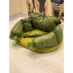 Mady Aksesuar Konforlu Kedi Köpek Yatağı 45X28X5 cm  Süngerli Yeşil Koltuk - Görsel 3