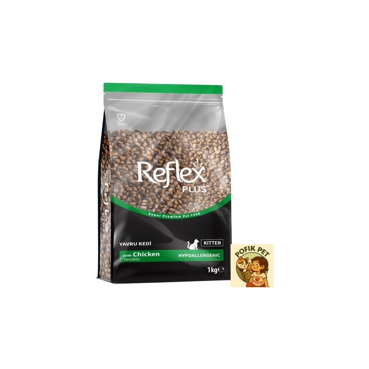 110001250682327.jpg Reflex Plus Tavuklu Yavru Kedi Maması 1 kg (Yeni 1 kg Zipli Paketler) - Görsel 1