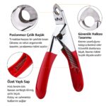 Weather Forecast Komple Çelik Kırmızı Kedi Köpek Tırnak Makası cin311kr - Görsel 3