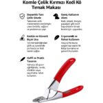 Weather Forecast Komple Çelik Kırmızı Kedi Köpek Tırnak Makası cin311kr - Görsel 5