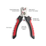 Weather Forecast Wf Çelik Uçlu Kırmızı Kedi Köpek Büyük Tırnak Makası CIN315KR - Görsel 3