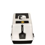 Yıldızhane Yıldızhane  Kırılmaz Kapaklı Büyük Kapalı Kedi Tuvaleti - Kürek Hediyeli - Görsel 5