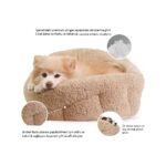 Gökcan Home Bej Yumuşak Dokulu Kedi Yatağı ve Köpek Yatağı (50X50X32CM) - Görsel 2