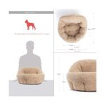 Gökcan Home Bej Yumuşak Dokulu Kedi Yatağı ve Köpek Yatağı (50X50X32CM) - Görsel 4