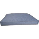 Viscopet Lüks Visco Dolgulu Çift Taraflı ve Fermuarlı Yıkanabilir Kedi Köpek Yatağı Xl 100X70X10CM-GÖK Mavisi - Görsel 4