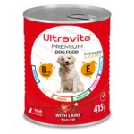 Ultravita Premium Yüksek Proteinli Kuzu Etli Konserve Yaş Köpek Maması 415GRX24 Adet - Görsel 2