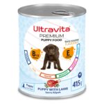 Ultravita Premium Yüksek Proteinli Kuzu Etli Konserve Yaş Yavru Köpek Maması 415GRX24 Adet - Görsel 2