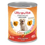 Ultravita Premium Yüksek Proteinli Tavuk Etli Konserve Yaş Köpek Maması 415GRX24 Adet - Görsel 2