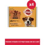 Pedigree  Etli Seçenekleri 4'lü Poşet Paket Yaş Mam 400 G 4x