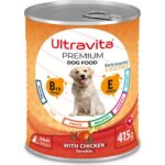 Ultravita Premium Yüksek Proteinli Karışık Konserve Yaş Köpek Maması 415GR x 24 Adet - Görsel 2