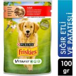 Friskies Yetişkin Sığır Etli ve Patatesli Köpek Maması 100 gr x 12 Paket - Görsel 2