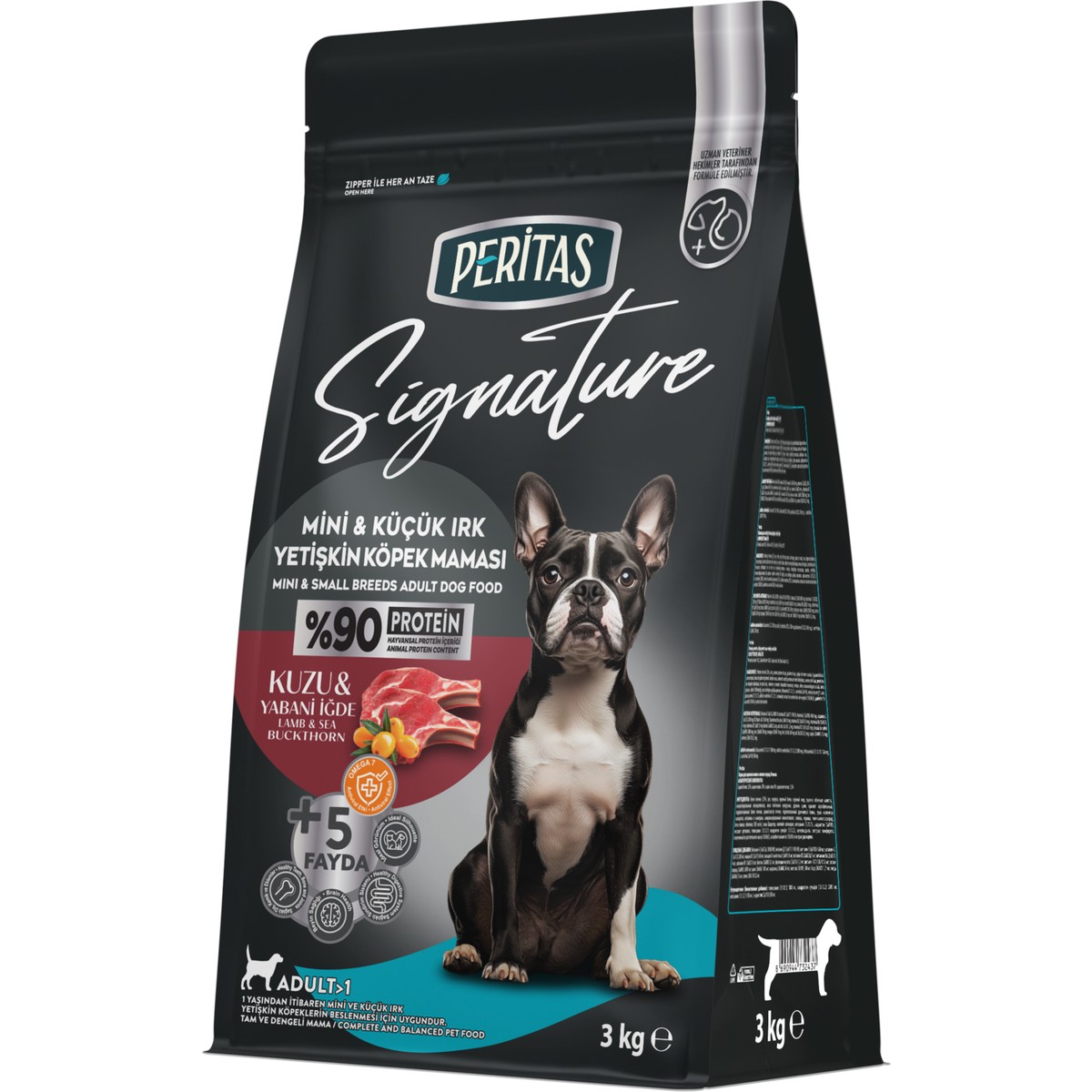 110001062872375.jpg Peritas Signature Kuzulu Yetişkin Köpek Küçük Irk - 3 kg - Görsel 1