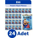 Bado Yetişkin Yaş Köpek Maması Etli 400GR 24'lü