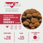 BonaCibo Adult Dog Yüksek Enerjili  Yetişkin Köpek Maması, 15 Kg, Tüm Irklar Için, Doğal, Şekersiz - Görsel 4