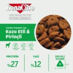 BonaCibo Adult Dog Kuzulu ve Pirinçli Yetişkin Köpek Maması, 4 Kg, Tüm Irklar Için, Doğal, Şeker Içermez - Görsel 4