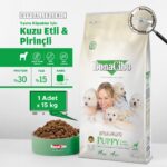 BonaCibo Puppy Dog Kuzulu ve Pirinçli Yavru Köpek Maması, 15 Kg, Tüm Irklar Için, Doğal, Şeker Içermez - Görsel 2