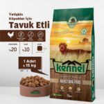 Kennel Adult Dog Tavuklu Yetişkin Köpek Maması, 15 Kg, Tüm Irklar Için, Doğal, Şeker Içermez - Görsel 2