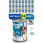 Dog's Up Dogs Up Yaş Yetişkin Köpek Maması Biftekli 415GR 24LÜ