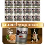 Enzo Natural Kuzu Etli Yaş Köpek Maması 410 gr x 24