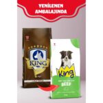 King Biftekli Yetişkin Köpek Maması 15 Kg Orta ve Büyük Irklar İçin Tahıllı Besin Formülü - Görsel 2