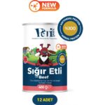 Petipure Sığır Etli Yaş Konserve Yavru Köpek Maması, Jöle Içinde Parça Etli, 400 gr x 12 Adet